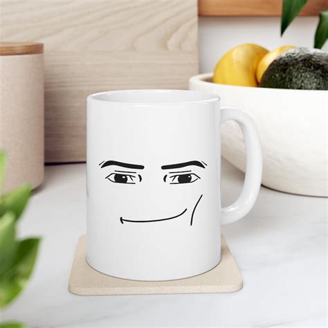 Serious Cool Guy Roblox Face 11oz Ceramic White Mug Roblox - Etsy