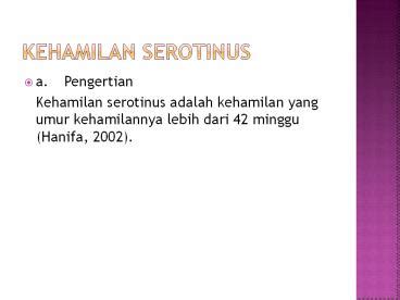 Serotinus adalah di Indonesia