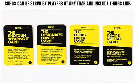 Servd Card Game