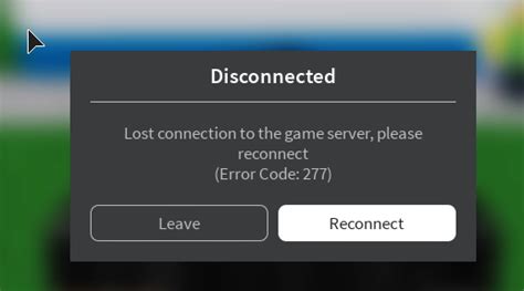 Server disconnection, Error Code: 277 - DevForum | Roblox