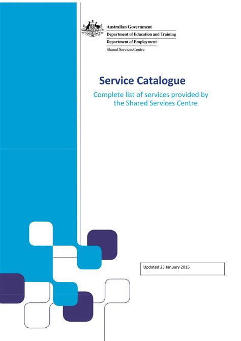 Service Catalog Template Word