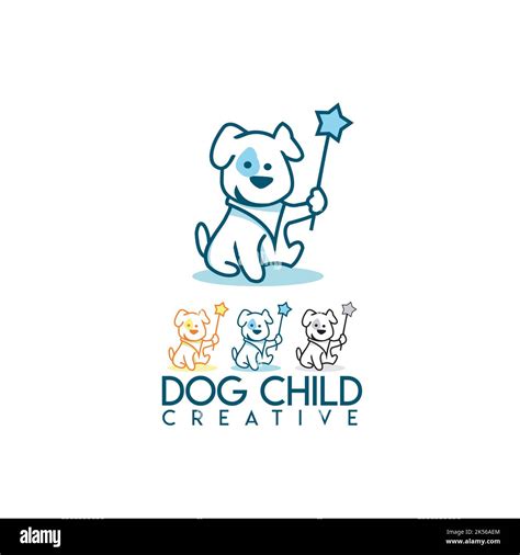 Service Dog With Child Vector