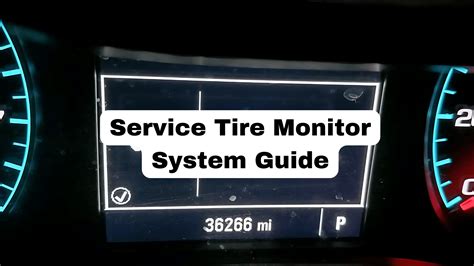 Service Tire Monitor System Flashing