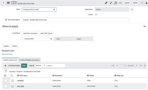 Servicenow Variables Read Only On Catalog Tasks