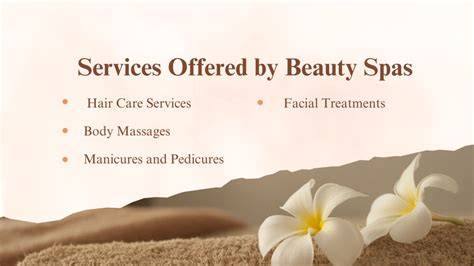 Services Offered at Spas