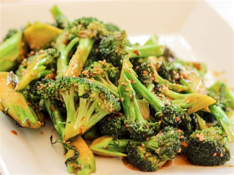 Serving Broccoli Stir Fry