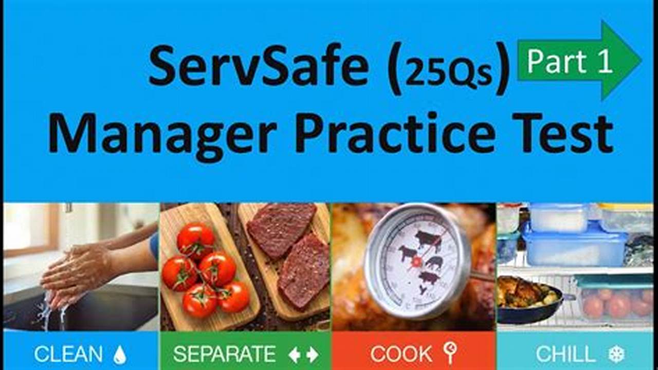 Servsafe Manager Practice Exam 2024