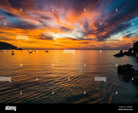 Sesimbra Sunrise Over Ocean