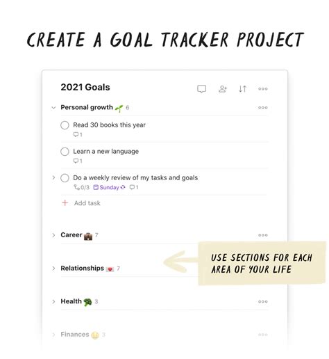 Set & track goals