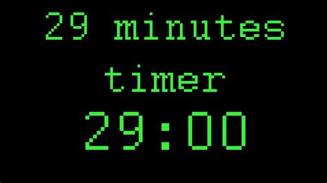 Efficient Time Management: Set a 29 Minute Timer Today!