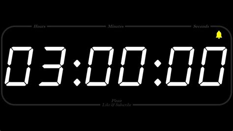 Set A Timer For 3 Hours