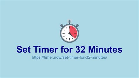 Master Your Productivity: Set Your Clock to Tick for 32 Minutes – Boost Your Efficiency Now!