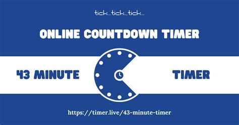 Effortlessly Manage Your Time: Set a 43-Minute Timer for Optimal Productivity!