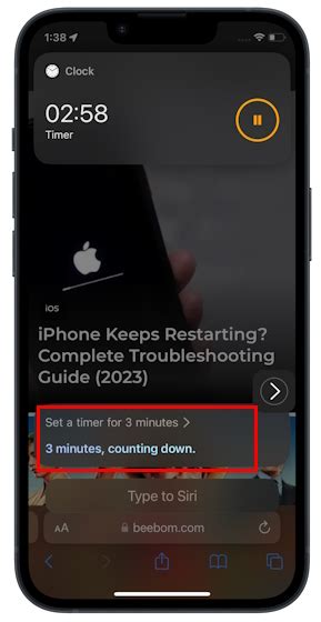 Set Multiple timers on iPhone using Siri