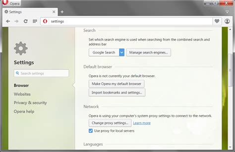 Set Opera as your default browser to avoid issues with external links