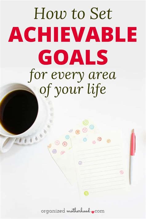 Set Small Achievable Goals