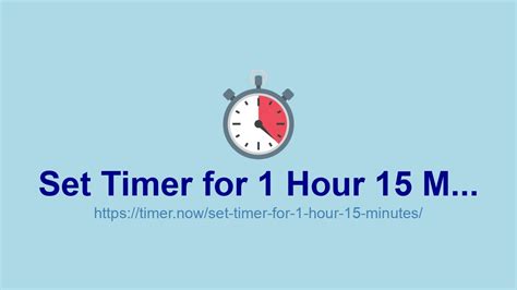 Effortlessly Accomplish Your Tasks with Ease: Set Timer for 15 Minutes from Now