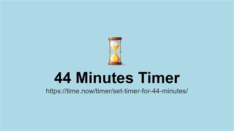 Mastering Efficiency: Set Your Work Timer for 44 Minutes and Unlock Your Productivity Potential!