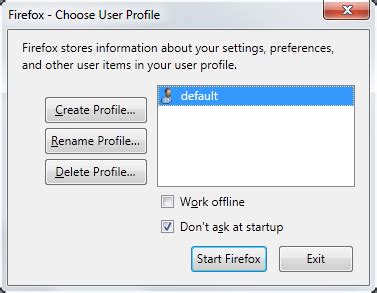 Set Up a New Firefox Profile