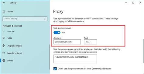Set Up a Proxy Server on Windows 10