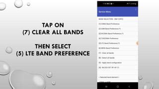 Set a Band Preference in Android