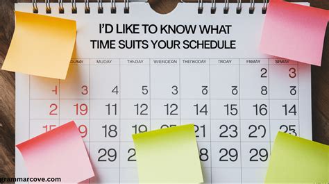 Set a Convenient Time and Place to Meet