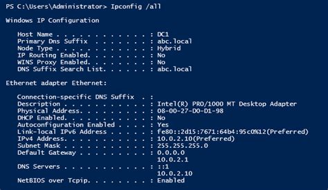 Set a Static IP Address using PowerShell