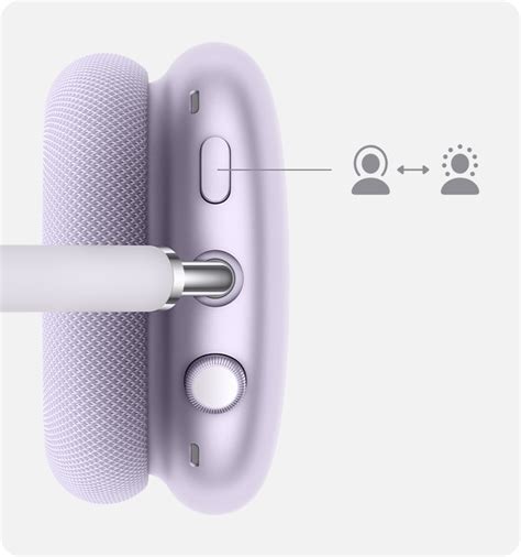 Set noise control button cycle on AirPods Max
