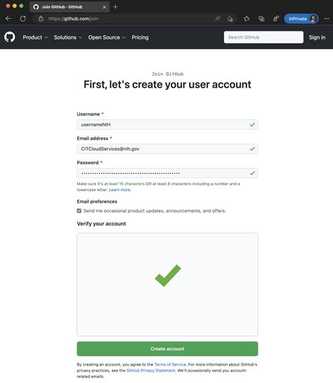 Set up a GitHub account before anything else