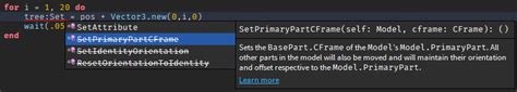 SetPrimaryPartCFrame Help - Scripting Support - DevForum | Roblox