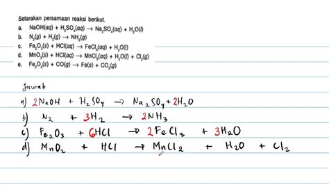 Setarakan Persamaan Reaksi Berikut Ini: Panduan Lengkap
