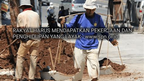 Setiap Warga Negara Berhak atas Pekerjaan dan Penghidupan yang Layak