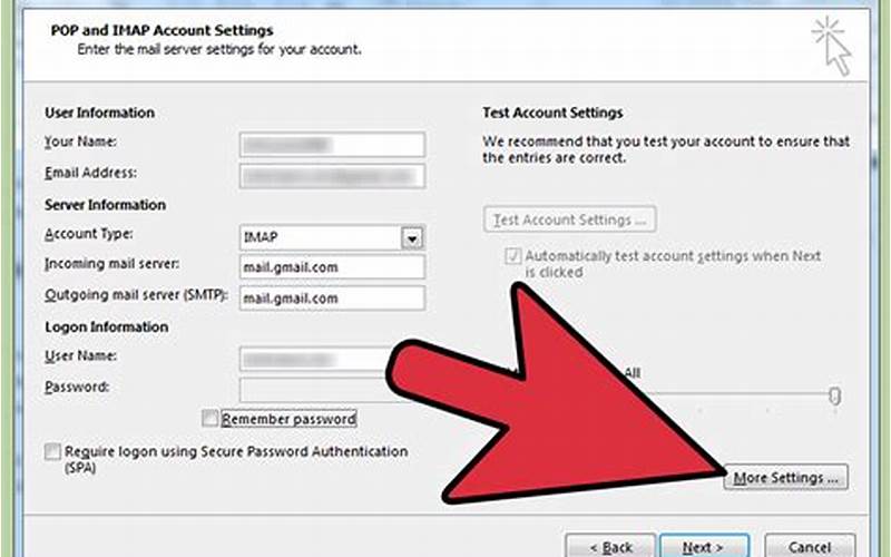 Setting Up A Microsoft Office Email Account