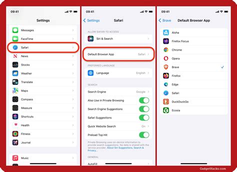 Setting Default Browser on Mobile Devices (iOS and Android)