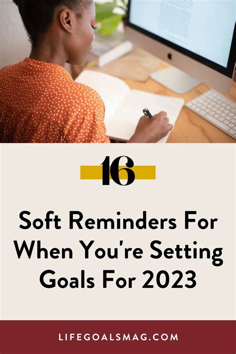 Setting Goals and Reminders