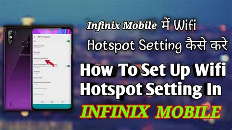 Panduan teknis setting Hotspot Infinix