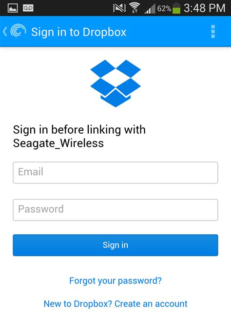Setting Up Your Dropbox Account