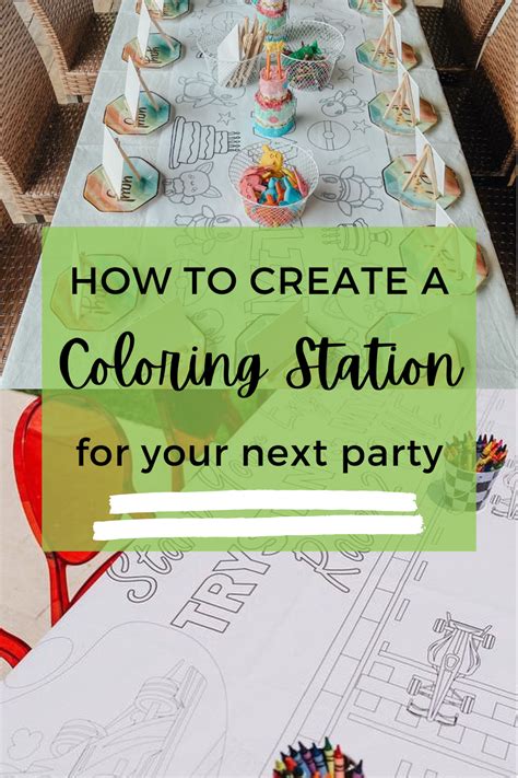Setting Up the Coloring Station