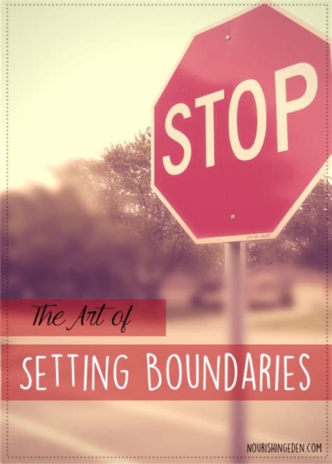 Setting boundaries
