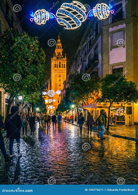 Seville Streets at Night