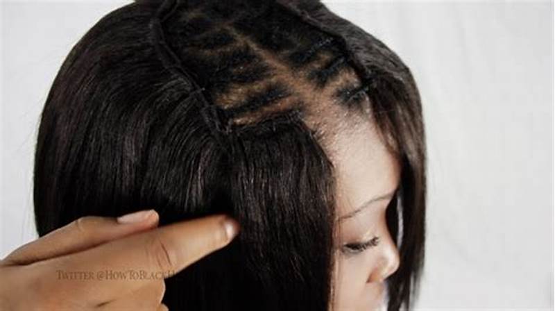 Sew In Invisible Part Braid Pattern