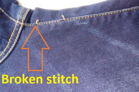 Sewing Machine Broken Stitch Example