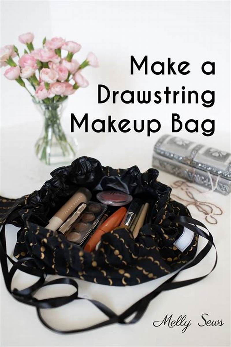 Sewing Pattern For Drawstring Makeup Bag