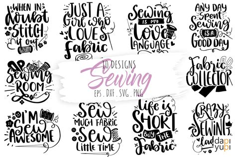 Download Sewing and Crafters Bundle SVG Cut File Commercial Use