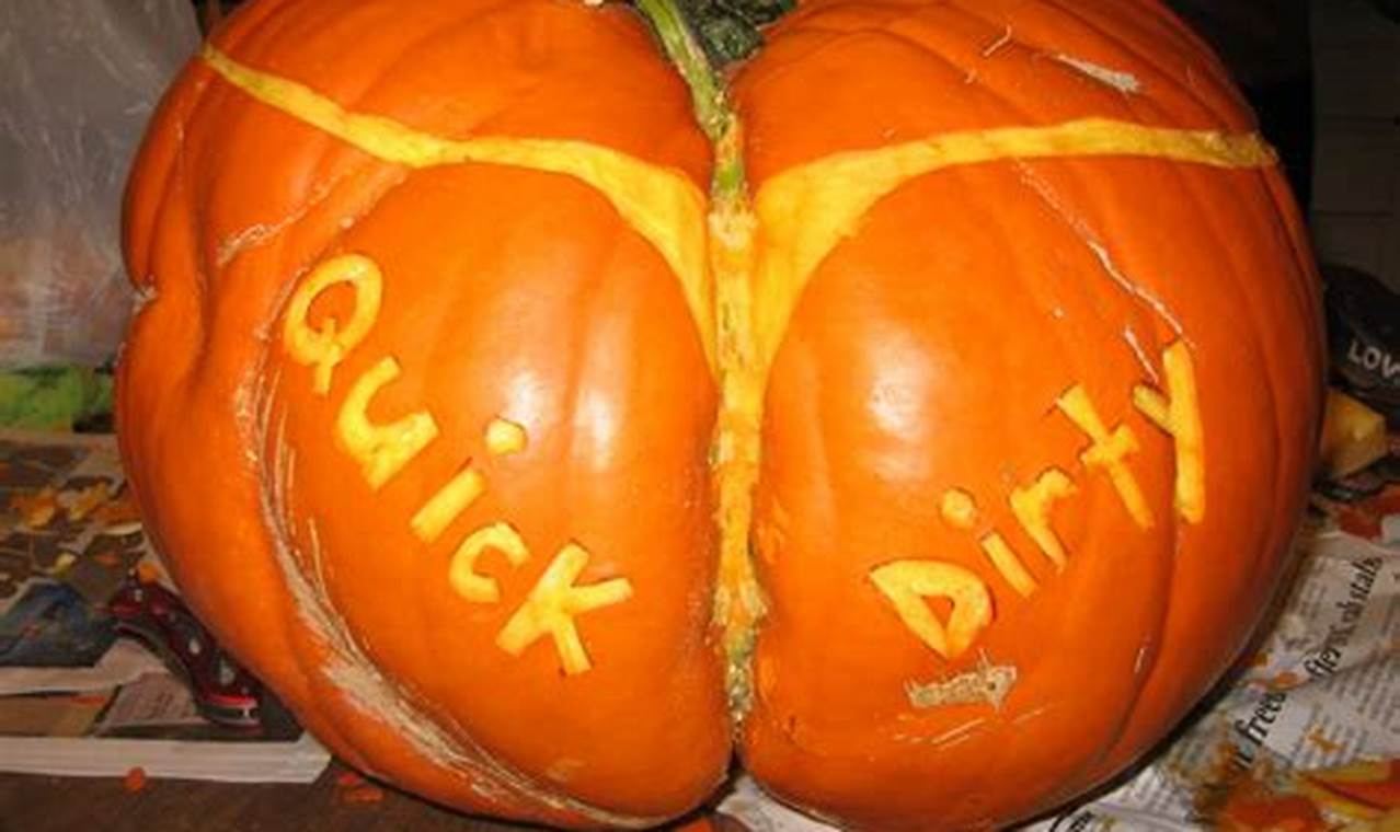 Sexy Pumpkin Carving