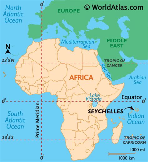 Seychelles In Africa Map