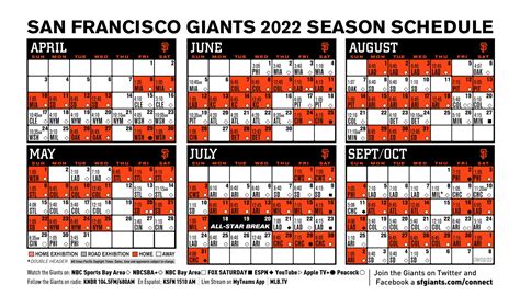 Sf Giants 2023 Printable Schedule