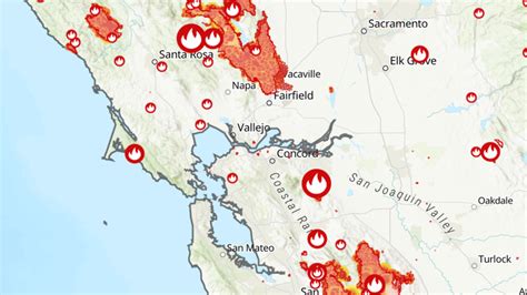 North Bay fires at a glance Areas being evacuated SFGate