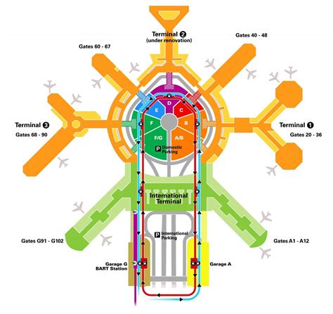 Sfo International Terminal Map