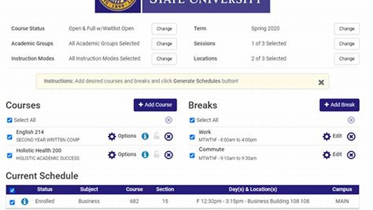 Sfsu Spring 2025 Class Schedule